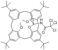 25,27-Dimethoxy-26-(n-trichloroacetyl)carbamoyloxy-p-tert-butylcalix[4]arene Structure,325776-13-4Structure