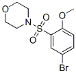 4-(5-Bromo-2-methoxybenzenesulphonyl)morpholine Structure,325809-68-5Structure