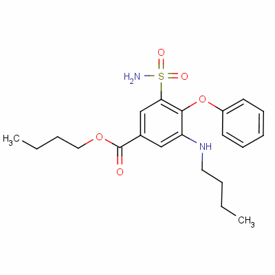 Butyl 3-aminosulfonyl-5-butylamino-4-phenoxybenzoate Structure,32643-00-8Structure