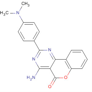 4-氨基-2-[P-(二甲基氨基)苯基]-5H-[1]苯并吡喃并[4,3-D]嘧啶-5-酮结构式_32644-52-3结构式