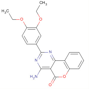 4-氨基-2-(3,4-二乙氧基苯基)-5H-[1]苯并吡喃并[4,3-D]嘧啶-5-酮结构式_32644-56-7结构式