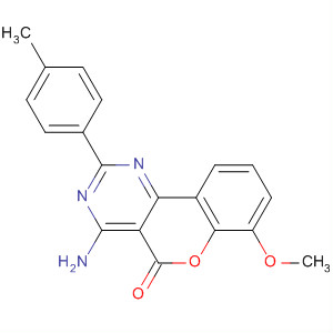 4-氨基-7-甲氧基-2-(对甲苯)-5H-[1]苯并吡喃并[4,3-D]嘧啶-5-酮结构式_32644-59-0结构式