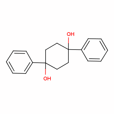 1,4-Diphenylcyclohexane-1,4-diol Structure,32651-20-0Structure