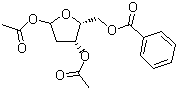 1,3-二-O-乙酰基-2-脱氧-5-O-苯甲酰基-D-呋喃木糖结构式_327027-21-4结构式