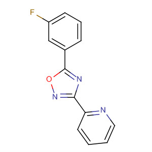 3-(2-吡啶) -5-(3-氟苯基)-1,2,4-噁二唑结构式_327056-11-1结构式