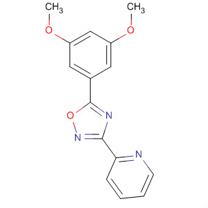 3-(2-吡啶)-5-(3,5-二甲氧基苯基)-1,2,4-噁二唑结构式_327056-19-9结构式