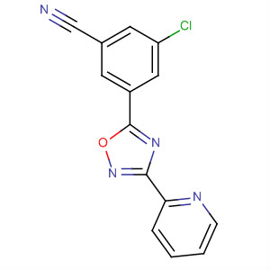 3-(吡啶-2-基)-5-(3-氯-5-氰基苯基)-1,2,4-噁二唑结构式_327056-21-3结构式