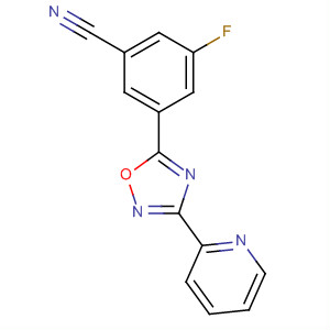 3-(吡啶-2-基)-5-(3-氟-5-氰基苯基)-1,2,4-噁二唑结构式_327056-22-4结构式