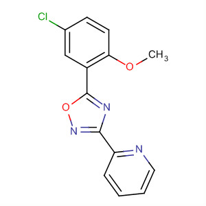 3-(吡啶-2-基)-5-(5-氯-2-甲氧基苯基)-1,2,4-噁二唑结构式_327056-32-6结构式