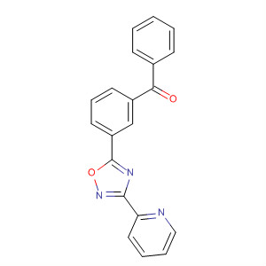 3-(吡啶-2-基)-5-(3-苯甲酰基苯基)-1,2,4-噁二唑结构式_327056-36-0结构式