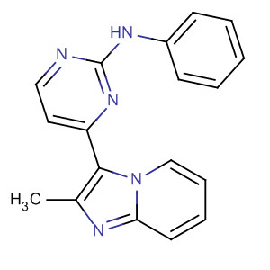 2-苯胺-4-(2-甲基咪唑并[1,2-a]吡啶-3-基)嘧啶结构式_328061-33-2结构式