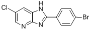 1H-imidazo[4,5-b]pyridine,2-(4-bromophenyl)-6-chloro- Structure,328113-17-3Structure