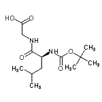 (S)-2-(2-((tert-butoxycarbonyl)amino)-4-methylpentanamido)acetic acid Structure,32991-17-6Structure