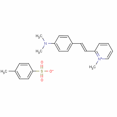 N,n-dimethyl-4-[(e)-2-(1-methylpyridin-1-ium-2-yl)ethenyl]aniline; 4-methylbenzenesulfonate Structure,33006-24-5Structure