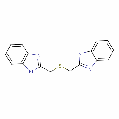 2,2’-[Thiobis(methylene)]bis-1h-benzimidazole Structure,33007-61-3Structure