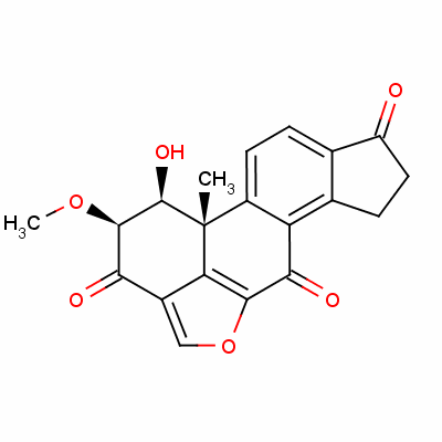 (1S-(1alpha,2alpha,11balpha))-1,7,8,11b-tetrahydro-1-hydroxy-2-methoxy-11b-methylcyclopenta(7,8)phenanthro(10,1-bc)furan-3,6,9(2h)-trione Structure,3306-52-3Structure