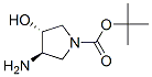 (3R,4R)-3-氨基-4-羟基吡咯烷-1-羧酸叔丁酯结构式_330681-18-0结构式