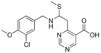 4-[[(3-Chloro-4-methoxyphenyl)methyl]amino]-2-(methylthio)-5-pyrimidinecarboxylic acid ethyl ester Structure,330785-81-4Structure