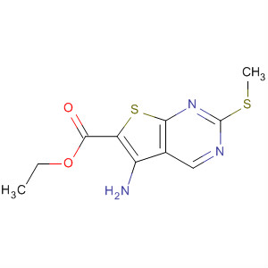 Ethyl 5-amino-2-(methylthio)thieno[2,3-d]pyrimidine-6-carboxylate Structure,33089-18-8Structure