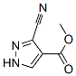 Methyl3-cyano-1h-pyrazole-4-carboxylate Structure,33090-69-6Structure