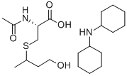 N-乙酰基-S-(3-羟基丙基-1-甲基)-L-半胱氨酸二环己基铵盐结构式_33164-70-4结构式