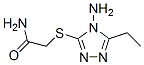 (9Ci)-2-[(4-氨基-5-乙基-4H-1,2,4-噻唑-3-基)硫代]-乙酰胺结构式_331837-71-9结构式