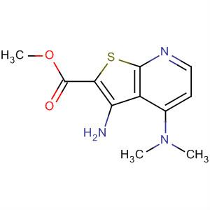 3-氨基-4-二甲基氨基-噻吩并[2,3-b]吡啶-2-羧酸甲酯结构式_331857-03-5结构式