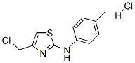 4-氯甲基-N-(4-甲基苯基)-1,3-噻唑-2-胺盐酸盐结构式_33188-18-0结构式