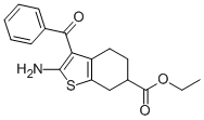 Benzo[b]thiophene-6-carboxylic acid,2-amino-3-benzoyl-4,5,6,7-tetrahydro-,ethyl ester Structure,332135-37-2Structure