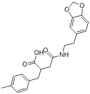 N-(2-benzo[1,3]dioxol-5-yl-ethyl)-2-(4-methyl-benzyl)-succinamic acid Structure,332849-40-8Structure