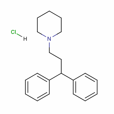 1-(3,3-Diphenylpropyl)piperidinium chloride Structure,3329-14-4Structure