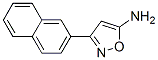 3-Naphthalen-2-yl-isoxazol-5-ylamine Structure,334709-78-3Structure