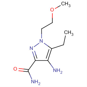 4-Amino-5-ethyl-1-(2-methoxyethyl)pyrazole-3-carboxamide Structure,334828-10-3Structure