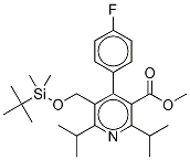 5-(叔丁基二甲基甲硅烷基氧基甲基-2,6-二异丙基-4-(4-氟苯基)-吡啶-3-羧酸甲酯结构式_334933-44-7结构式