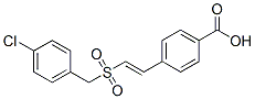 4-[(1E)-2-[[(4-chlorophenyl)methyl]sulfonyl]ethenyl]-benzoic acid Structure,334969-03-8Structure