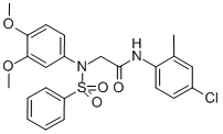 2-[N-(benzenesulfonyl)-3,4-dimethoxyanilino]-n-(4-chloro-2- Structure,335208-47-4Structure