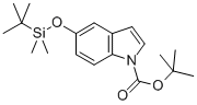 Tert-butyl 5-(tert-butyldimethylsilyloxy)-1h-indole-1-carboxylate Structure,335649-60-0Structure