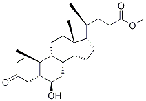 (5Beta,6alpha)-6-hydroxy-3-oxo-cholan-24-oic acid methyl ester Structure,3360-89-2Structure