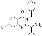 (R)-2-(1-氨基-2-甲基丙基)-3-苄基-7-氯喹唑啉-4(3h)-酮结构式_336113-57-6结构式