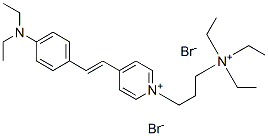 4-((E)-2-[4-(diethylamino)phenyl]ethenyl)-1-[3-(triethylammonio)propyl]pyridinium dibromide Structure,336185-20-7Structure