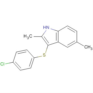 3-[(4-Chlorophenyl)thio]-2,5-dimethyl-1h-indole Structure,336186-33-5Structure