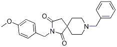 2-[(4-Methoxyphenyl)methyl]-8-(phenylmethyl)-2,8-diazaspiro[4.5]decane-1,3-dione Structure,336191-13-0Structure