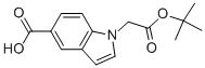 1-(2-Tert-butoxy-2-oxoethyl)-1h-indole-5-carboxylic acid Structure,336191-97-0Structure