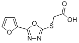 {[5-(2-Furyl)-1,3,4-oxadiazol-2-yl]thio}aceticacid Structure,33621-24-8Structure