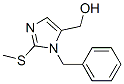 [1-Benzyl-2-(methylsulfanyl)-1h-imidazole-5-yl]methanol Structure,338414-90-7Structure