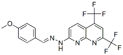 Benzaldehyde, 4-methoxy-, [5,7-bis(trifluoromethyl)-1,8-naphthyridin-2-yl]hydrazone (9ci) Structure,338962-16-6Structure