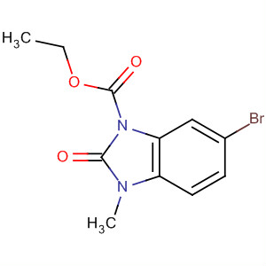 1H-benzimidazole-1-carboxylic acid, 6-bromo-2,3-dihydro-3-methyl-2-oxo-, ethyl ester Structure,339013-60-4Structure