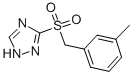 3-[(3-Methylbenzyl)sulfonyl]-1H-1,2,4-triazole Structure,339105-87-2Structure