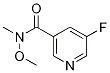 5-Fluoro-n-methoxy-n-methyl-3-pyridinecarboxamide Structure,342602-54-4Structure