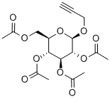 2-丙炔-四-O-乙酰基-β-D-吡喃葡萄糖苷结构式_34272-02-1结构式